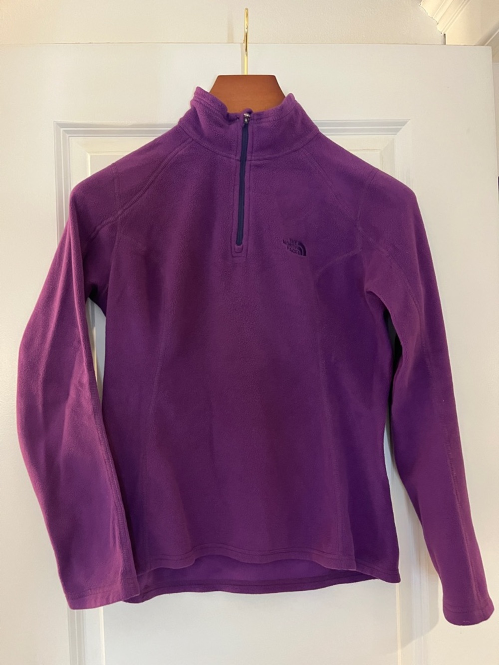 The North Face Women’s Purple Quarter-Zip Fleece Pullover